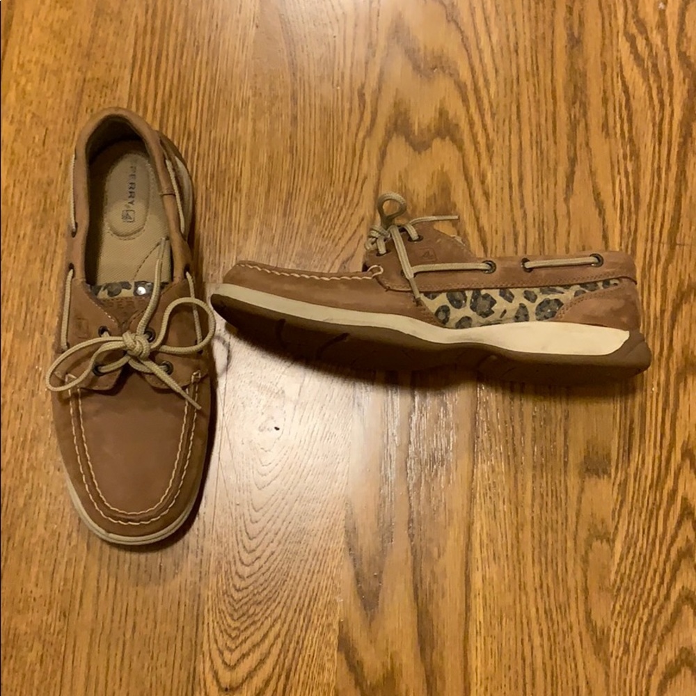 Sperry boat shoes cheetah sequins